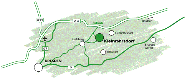 Karte für Gut Heinrichshof bei Dresden